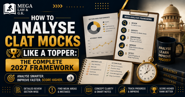 How to Analyse CLAT Mocks Like a Topper: The Complete 2027 Framework