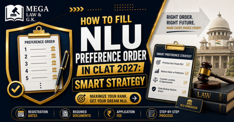 How to Fill NLU Preference Order in CLAT 2027: Smart Strategy