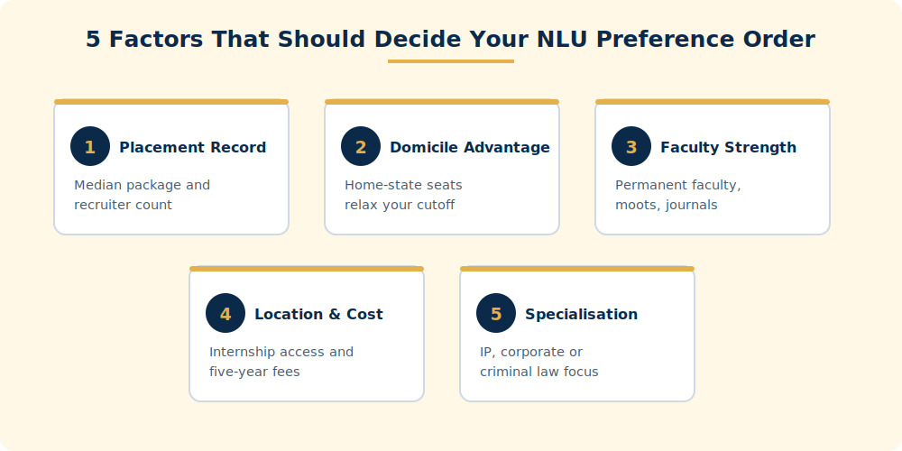 factors to decide nlu preference order
