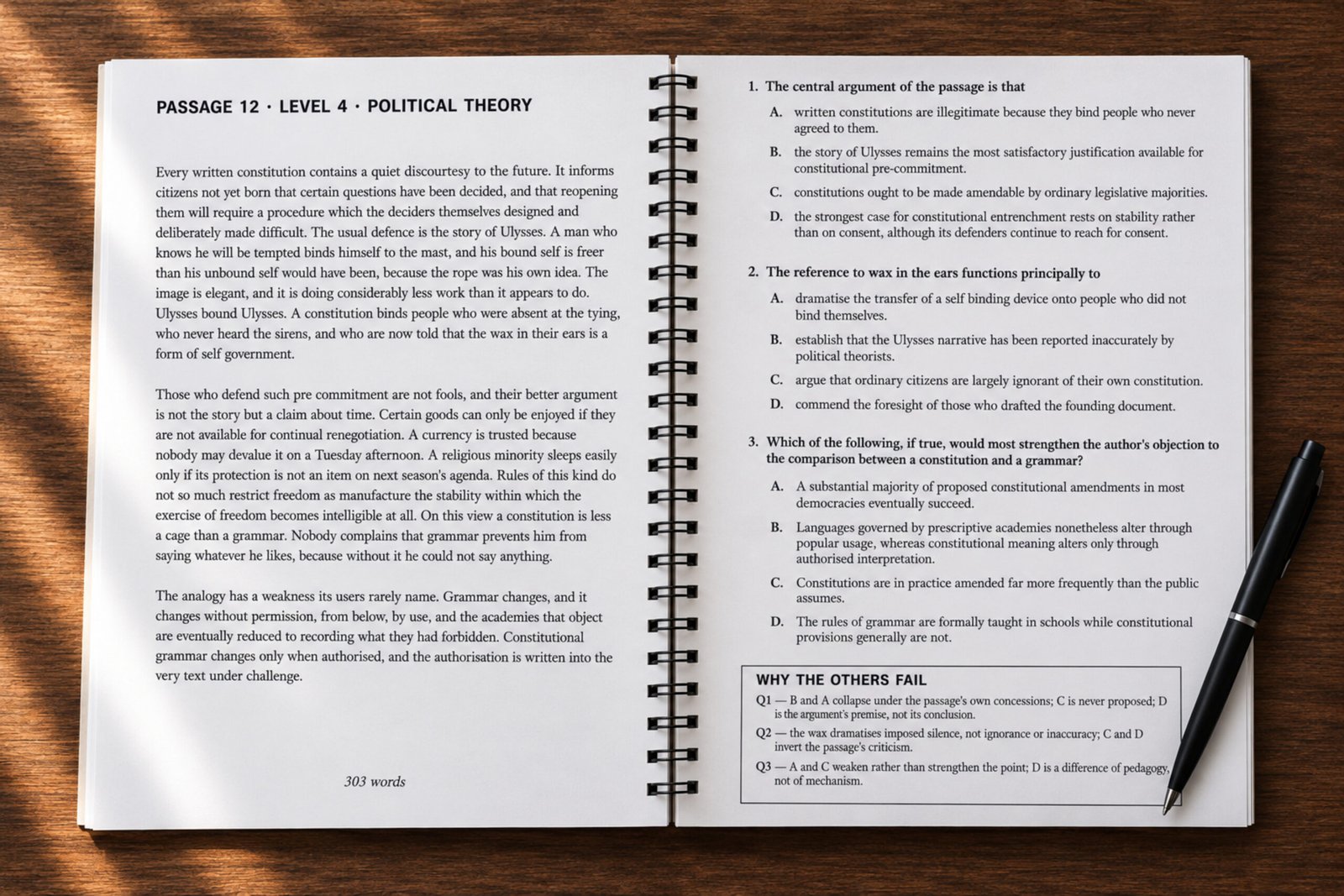 Inside the CLAT Advanced Passages Mastery Workbook