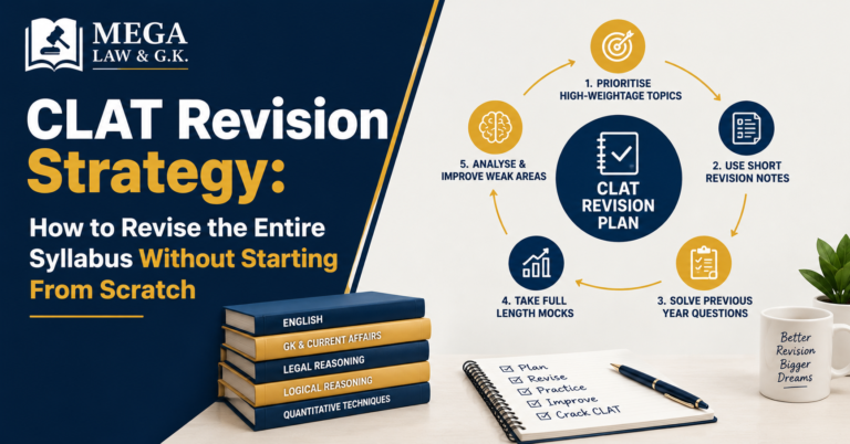 CLAT Revision Strategy: How to Revise the Entire Syllabus Without Starting From Scratch