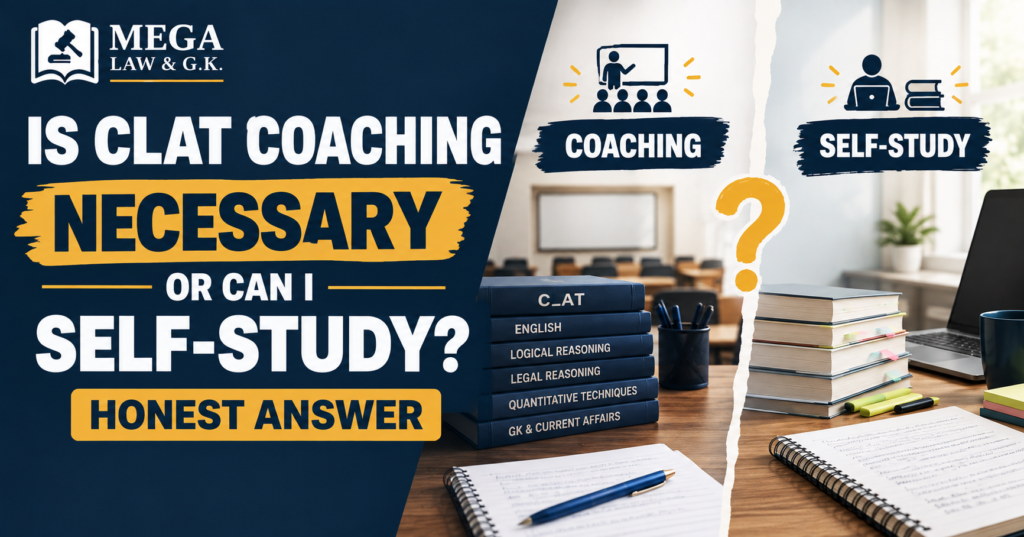 Is CLAT Coaching Necessary or Can I self study?