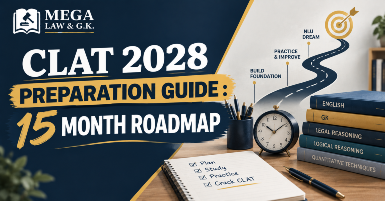 CLAT 2028 Preparation Guide: Complete 15-Month Roadmap for Class 11 Students