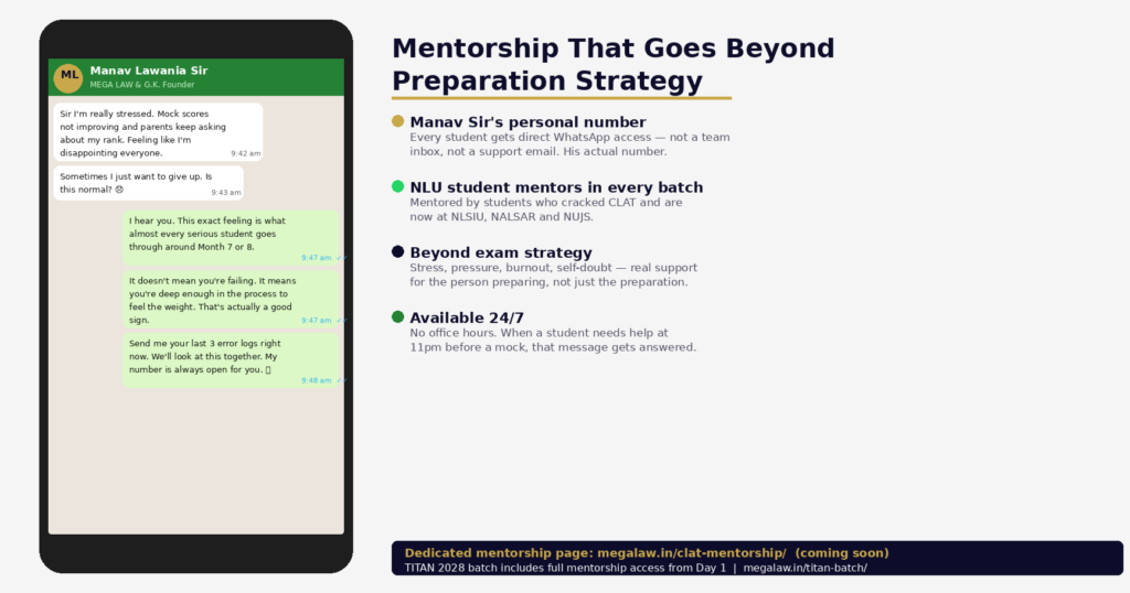 clat mentorship manav personal support