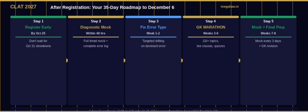 clat 2027 after registration 50 days plan